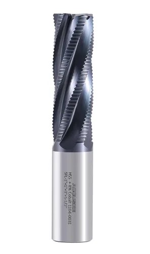 Miniatura 10 de Accusize Industrial Tools Diente fino M42 8% cobalto Tialn desbaste molino de extremo, 1 '' de diámetro, 1 '' diámetro del vástago, 2 '' longitud