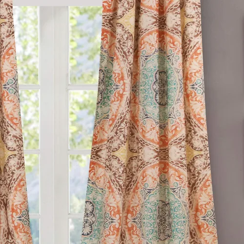 Miniatura 6 de Greenland Home Fashions Colección de Tratamiento de Ventanas, Cortinas, Volantes, Cortinajes, Paneles, Forradas con Alzapaños, 42" An x 84" L, Juego