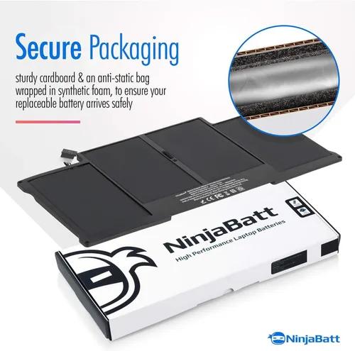 Miniatura 8 de NinjaBatt Batería A1466 para Apple MacBook Air de 13 ″ (mediados de 2012, mediados de 2013, principios de 2014, principios de 2015, 2017) A1369