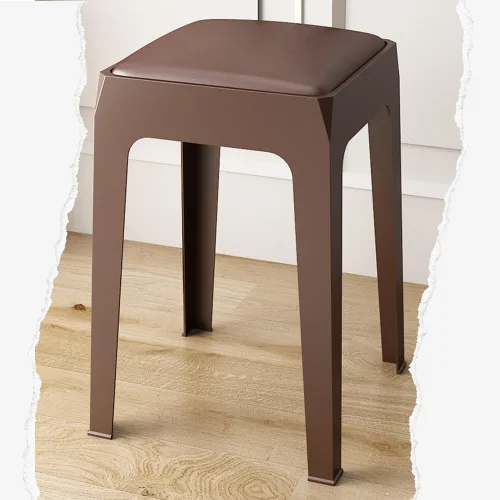 Miniatura 11 de ZJIEX Taburetes de bar modernos de plástico para mostrador, silla de isla de cocina sin brazos, taburete de encimera sin espalda, taburetes