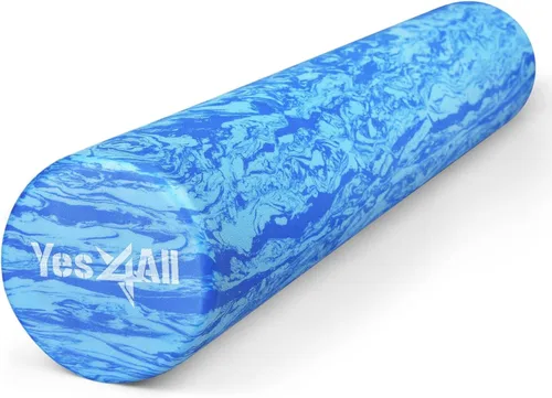 Miniatura 20 de Yes4All Rodillo de espuma EVA firme para la espalda - Rodillo redondo para la espalda para ejercicio, yoga y pilates 12/18/24/36 pulgadas A. Azul