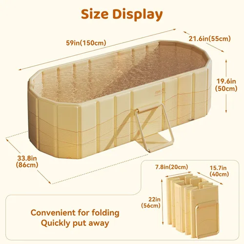 Miniatura 2 de Bañera Plegable Portátil, Bañera Independiente Sin Instalación, Bañera de Remojo SPA para Baño, Cabina de Ducha Plegable para Baños Calientes
