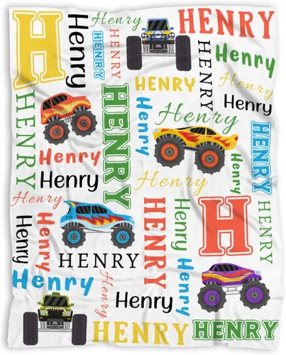Miniatura 47 de Manta de bebé con texto en inglés «Just A Boy Who Loves Trucks» para niños y niñas, manta súper suave para envolver al recién nacido, acogedora