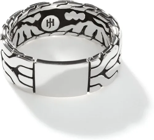 Miniatura 4 de John Hardy Anillo clásico de plata para hombre, 0.315in