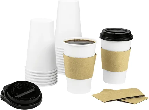 Miniatura 4 de Karat Vaso desechable de 16 onzas, paquete de 250, perfecto para llevar bebidas y fiestas, resistente, resistente al calor