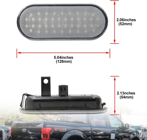 Miniatura 4 de Luces LED para Caja de Camioneta Compatibles con F150 15-20, Rap'tor F250 F350 F450 Super Duty Pickup Camioneta 17-21, Kit de Luces LED Blancas