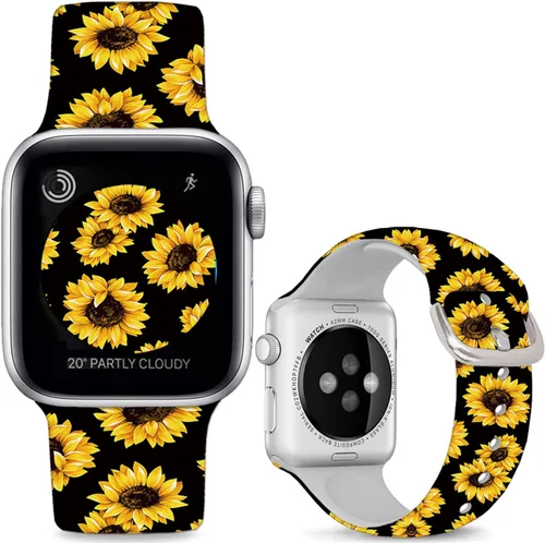Miniatura 18 de Correas de silicona suaves compatibles con Apple Watch Band de 1.496 in 1.575 in 1.614 in 1.654 in 1.732 in 1.772 in 1.811 in 1.929 in, correa