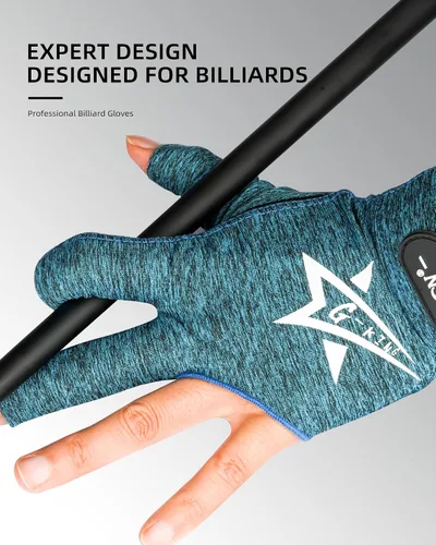 Miniatura 30 de KONLLEN Billiards Gloves for Left Hand/Right Hand L/XL Pool Gloves Professional Non-Slip Adjustable Breathable Snooker Gloves Popular Sizes for Men