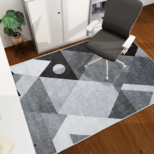 Miniatura 64 de chakme Tapete para silla de oficina para suelo de madera dura, 48 x 36 pulgadas, protector de escritorio de computadora de fácil deslizamiento