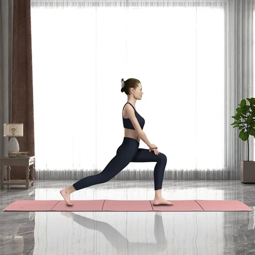 Miniatura 6 de Readaeer Foldable Yoga Mat for Travel Folding Yoga Mat 6mm Thick with Carrying Bag, Non-Slip TPE Exercise Pilates Mat for 72" L x 24" W x 0.24 Inch