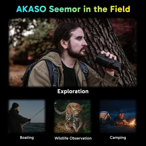 Miniatura 5 de AKASO Seemor-200 Night Vision Goggles with 64GB Card - 4K Full Color Night Vision Binoculars for Adults, App-Enabled Photo and Video Saving, AI-ISP