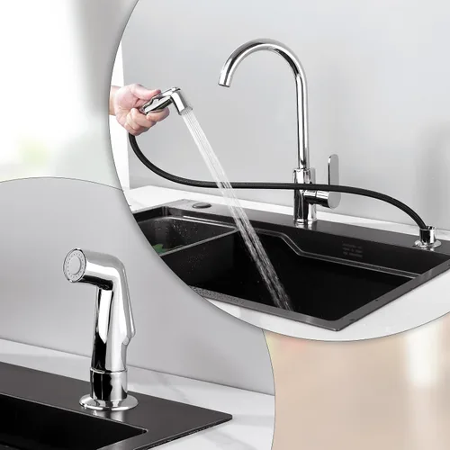 Miniatura 6 de Repuesto de rociador de fregadero de cocina, cabezal rociador lateral universal para fregadero, cabezal rociador de grifo de fregadero de cocina