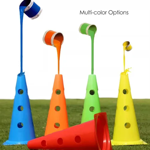 Miniatura 6 de YXXSDP Juego de conos de obstáculos profesionales, conos de entrenamiento ajustables y postes de agilidad, equipo de práctica multideportivo