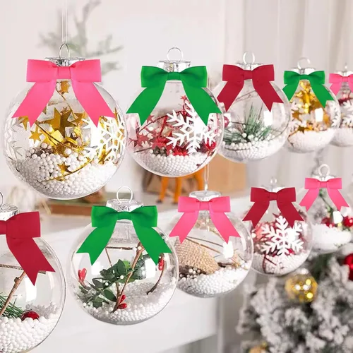 Miniatura 7 de Meseey 50 lazos torcidos de grogrén rojo vino de 3 pulgadas, color borgoña, preatados, para bolsas de golosinas, envoltura de regalos, boda, fiesta