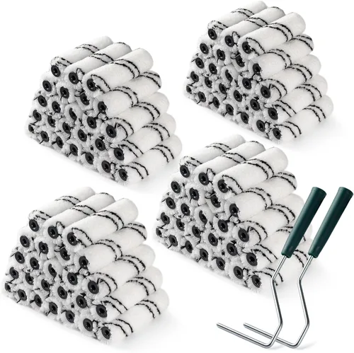 Miniatura 7 de Cubiertas de rodillo de pintura de microfibra CoatPro Twools, paquete de 24 cubiertas de rodillo de pintura de 4 pulgadas (3/8 pulgadas de napa)
