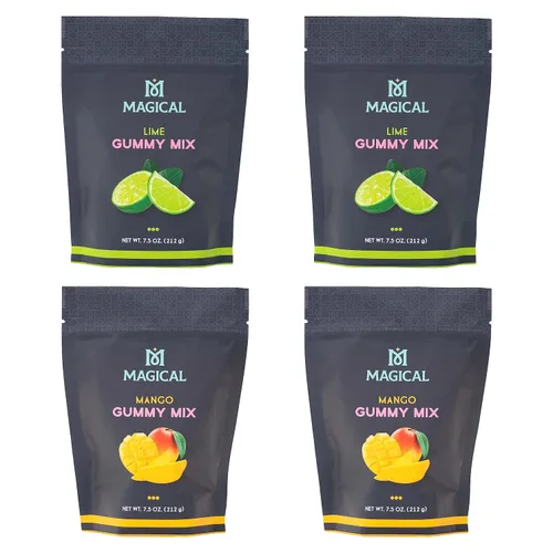 Miniatura 18 de Magical Butter Mezcla normal de gomitas de naranja – Polvo de gelatina fácil para gomitas caseras – Mezcla de dulces afrutados para golosinas