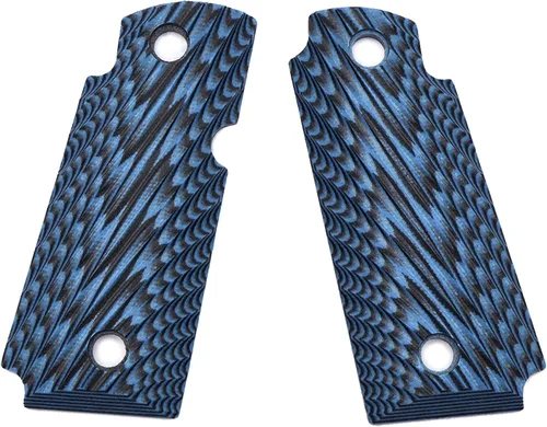 Miniatura 8 de Empuñaduras G10 personalizadas para Kimber Micro Carry 380 ACP G10 Grips con Ambi, Agresivo OPS Starburst Textura 6 opciones de color Rojo/Negro