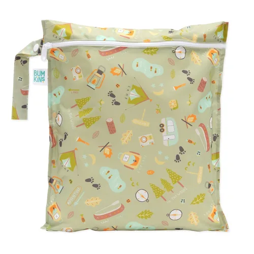 Miniatura 27 de Bumkins - Bolsa impermeable reutilizable con cremallera E5 Blue Tropic