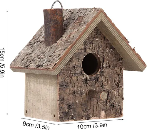 Miniatura 2 de Yosoo Wren House, lugar de descanso para pájaros, tipo colgante, casa para pájaros para exteriores, para jardín y patio
