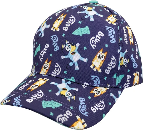 Bluey Gorra de béisbol para niños pequeños Lindo sombrero para niños, gorra de pelota ajustable para niños pequeños, bingo, bandido