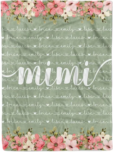 Miniatura 12 de Personalized Grandma Blanket, Gifts for Grandmother from Grand Kids, Name Blankets for Mimi, Gigi, Nana (Grandma 01)