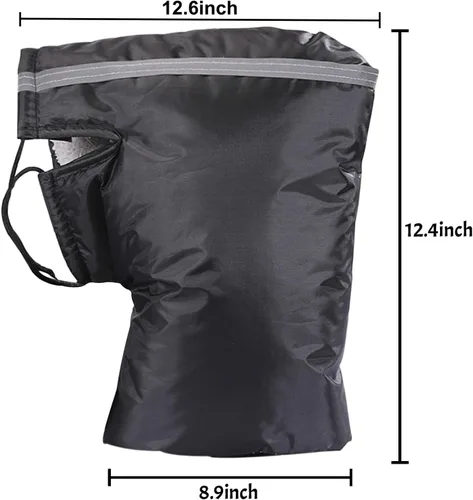 Miniatura 3 de Ibluelover Guantes Manguito de Manillar de Motocicleta para Clima Frío Mitones Impermeables de Conducción Resistentes al Viento Protectores de Manos