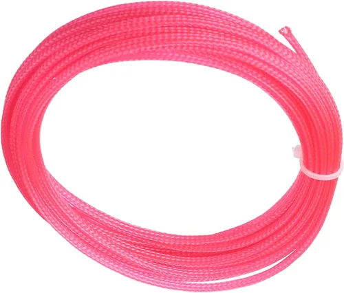Miniatura 6 de Bettomshin 1 funda de organización de cables de 3.28 pies (3.3 ft), protector de cable rosa PET de 1/4 pulgadas de ancho, tubo de telar de alambre