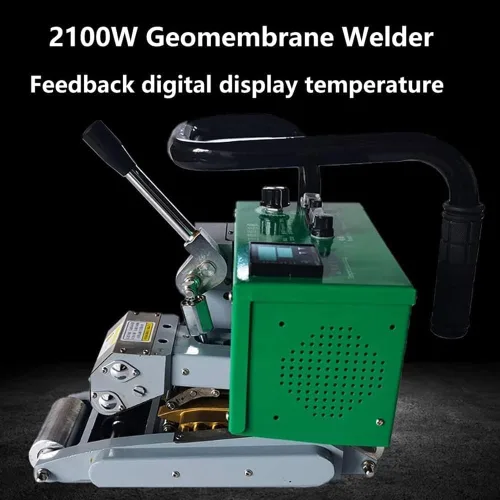 Miniatura 4 de Máquina de soldadura de geomembrana HDPE automática 2100W soldador de cuña caliente, kit de herramientas de soldadura de cuña caliente, herramienta