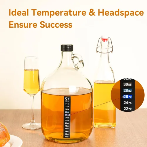 Miniatura 5 de Mead Making Kit para principiantes – Juego completo de iniciación de elaboración casera con suministros reutilizables, tarro de fermentación de vino