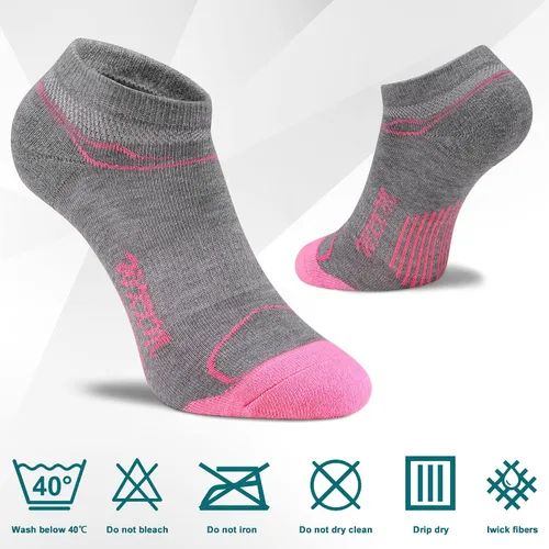 Miniatura 7 de WXXM Womens Athletic Ankle No Show Running Socks Cushioned Compression Arch Support Moisture Wicking Socks 12 Pairs