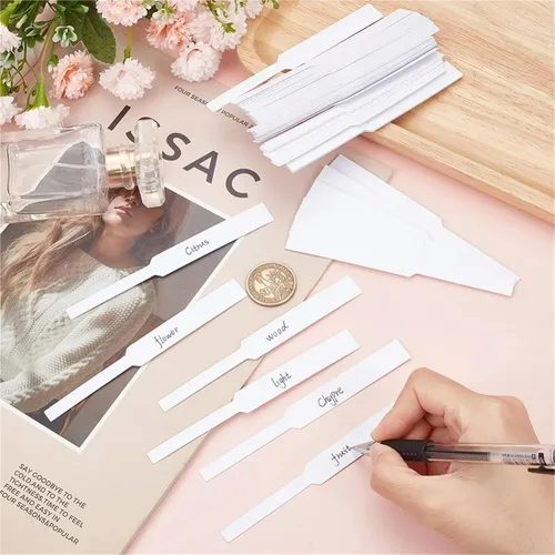 Miniatura 3 de Disposable Perfume Test Strips 400Pcs Perfume Test Strips Rectangle Paper White Small Try Incense for Testing Scents
