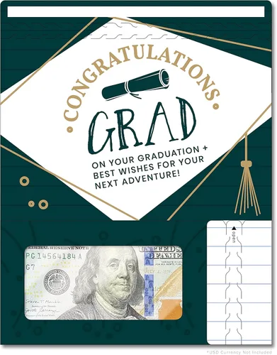 Miniatura 84 de Tarjeta de boda, con dos aperturas de tira para desgarrar, con ventana de plástico transparente que deja ver dinero, cheques o tarjetas de regalo