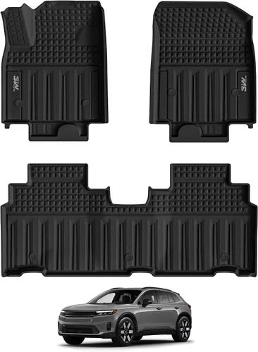 Miniatura 14 de 3W Alfombrillas de suelo aptas para Honda Odyssey 2026 2025-2018, TPE para todo tipo de clima, revestimiento de piso personalizado para 1ª, 2ª y 3ª