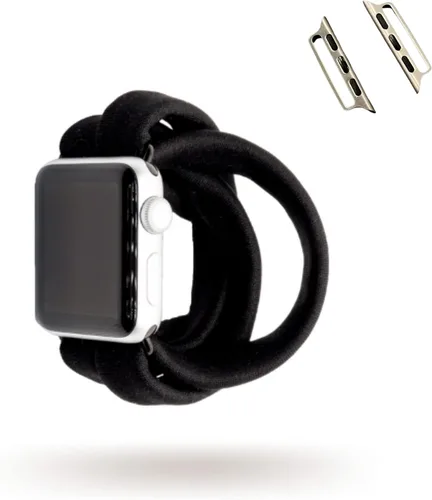 Miniatura 10 de Black Yoga Band® Apple Watch Series 1-8, 1.496 in 1.575 in 1.614 in 1.654 in 1.732 in 1.772 in - Dót Outfitters