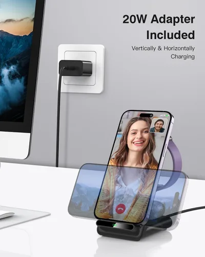 Miniatura 6 de Estación de carga inalámbrica, soporte de carga 3 en 1 hecho para Apple Watch Ultra 11 10 9 8 7 6 SE 5 4 3, cargador inalámbrico rápido hecho