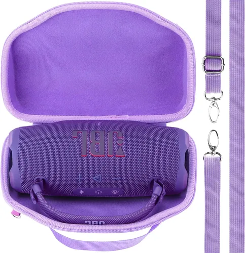 Miniatura 15 de Carcasa Rígida Lebakort Compatible con Altavoz JBL Charge 5 Charge 4 Impermeable (Carcasa Negra)