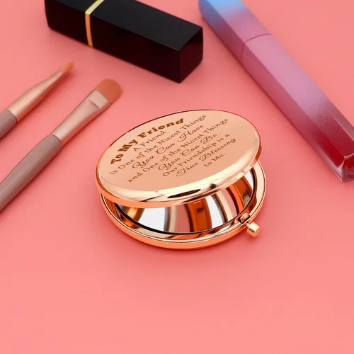 Miniatura 2 de Regalos de aliento de amistad, espejo de maquillaje compacto para mejor amiga, hermana del alma, regalos de cumpleaños, regalos de graduación