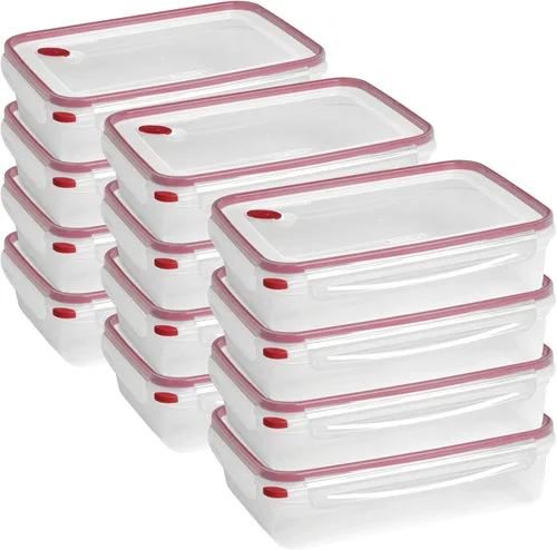 Miniatura 20 de Sterilite Ultra-Seal 3.1 tazas rectángulo, recipiente hermético para almacenamiento de alimentos, tapa con pestillo, apto para microondas