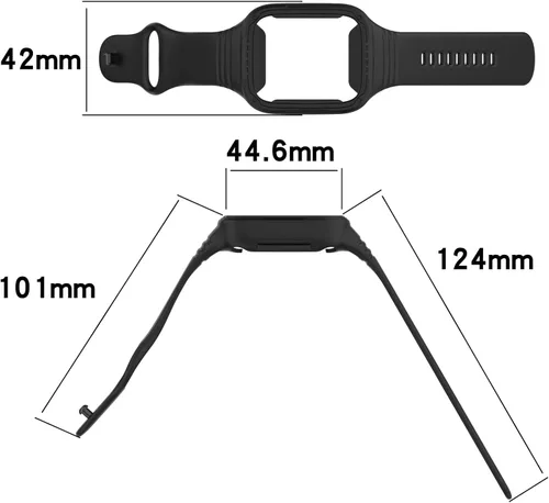 Miniatura 7 de MOTONG Compatible con Xiaomi Redmi Watch 3 Active - Correa de repuesto de silicona para muñeca (color negro silicona)