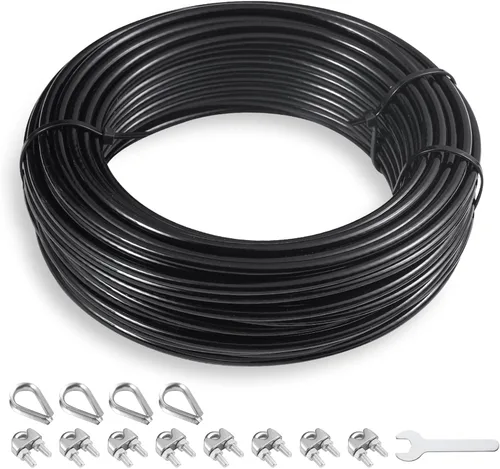 SERTT Cable de repuesto para máquina de cable de polea, cable de polea para gimnasio casero DIY, longitud de cable de alambre de 32.8/65.6/98.4 pies