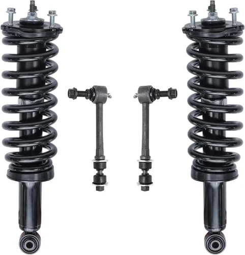 Miniatura 14 de Detroit Axle - Kit de puntales delanteros 2WD para Ford F-150 2005-2008 Lincoln Mark LT 2005-2008, 2 puntales con muelle helicoidal, 2 enlaces