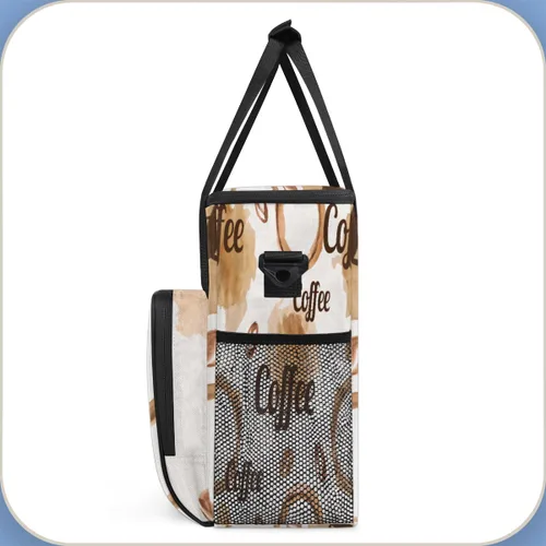 Miniatura 4 de Cafetera de acuarela, bolsa de café en granos, bolsa de almacenamiento de transporte de viaje, compatible con Keurig K-Mini o K-Mini Plus, portátil