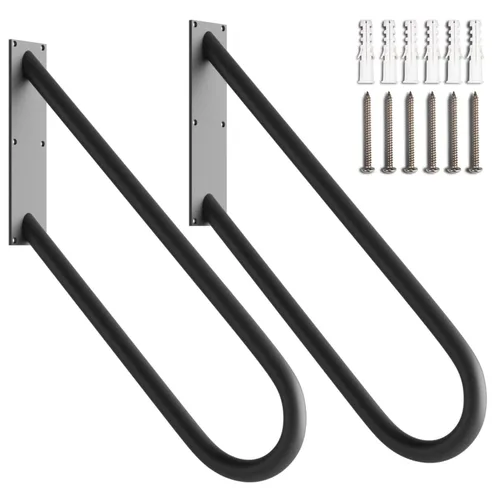 Paquete de 2 pasamanos de escalera para 1-3 escalones, barandillas negras de 27.5 pulgadas para exteriores, barandillas de escalera para interiores,