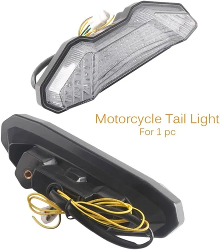 Miniatura 5 de Luz trasera integrada para motocicleta LED luz trasera compatible con Yamaha FZ-09 MT-09 2014 lente transparente