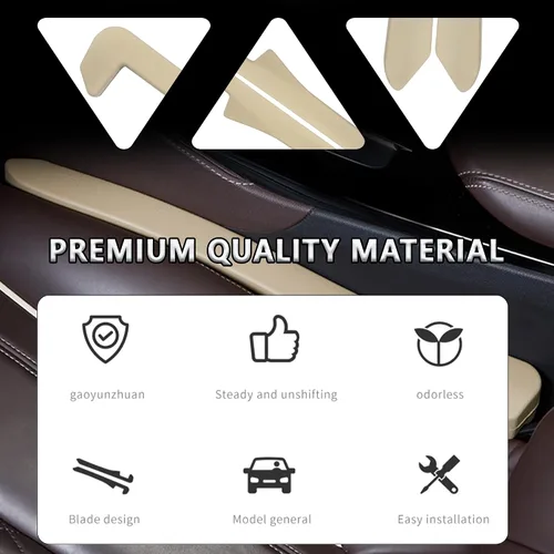 Miniatura 3 de Junecarp Paquete de 2 rellenos de espacio para asiento de automóvil, organizador flexible para evitar que los artículos se caigan, accesorios
