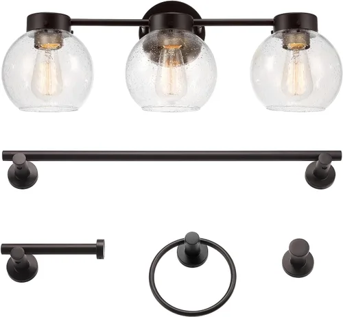 Miniatura 16 de Globe Electric 51415 Camden - Juego de baño (5 piezas)