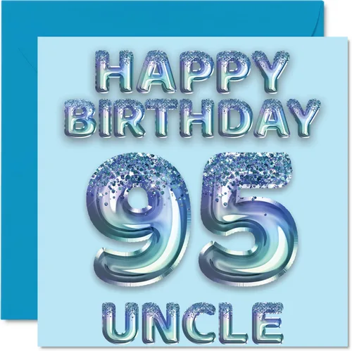 Miniatura 302 de Stuff4 Tarjeta de primer cumpleaños para niños, globo de fiesta con purpurina azul, tarjetas de feliz cumpleaños para niño de 1 año, nieto, hijo, 57