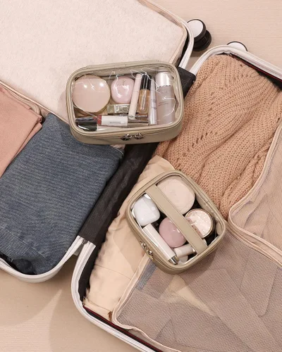 Miniatura 8 de Pocmimut Mini Bolsa de Maquillaje, Bolsa de Maquillaje Transparente para Viaje, Bolsa de Aseo Personal, Monedero, Accesorios para Coche, Cosas