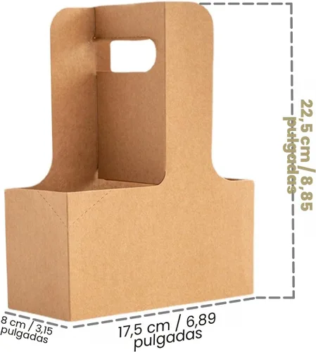 Miniatura 2 de Enorteen 25 bolsas de regalo de flores de papel kraft con asa, bolsas de ramo de café, bolsas de regalo florales para Acción de Gracias, cumpleaños