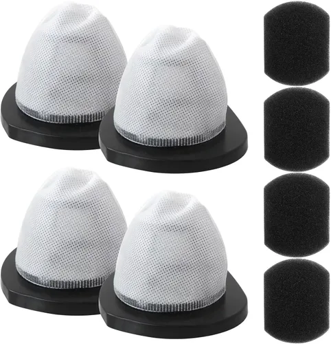 Miniatura 2 de Paquete de 4 filtros de vacío 2030 y 4 filtros de espuma para aspiradora Bissell 2030 de peso pluma, modelo 2030 2030L 20303 20306 20307 20309 2030H
